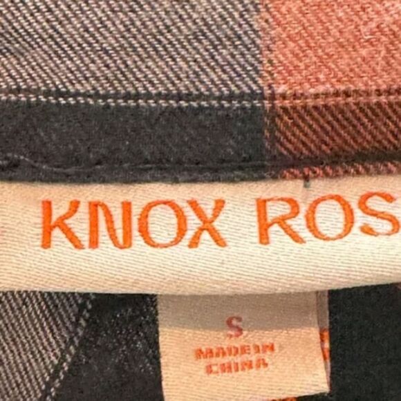 Target Knox Rose Long Sleeve Shirt Top Plaid Button Down small size Nwot - Picture 9 of 12